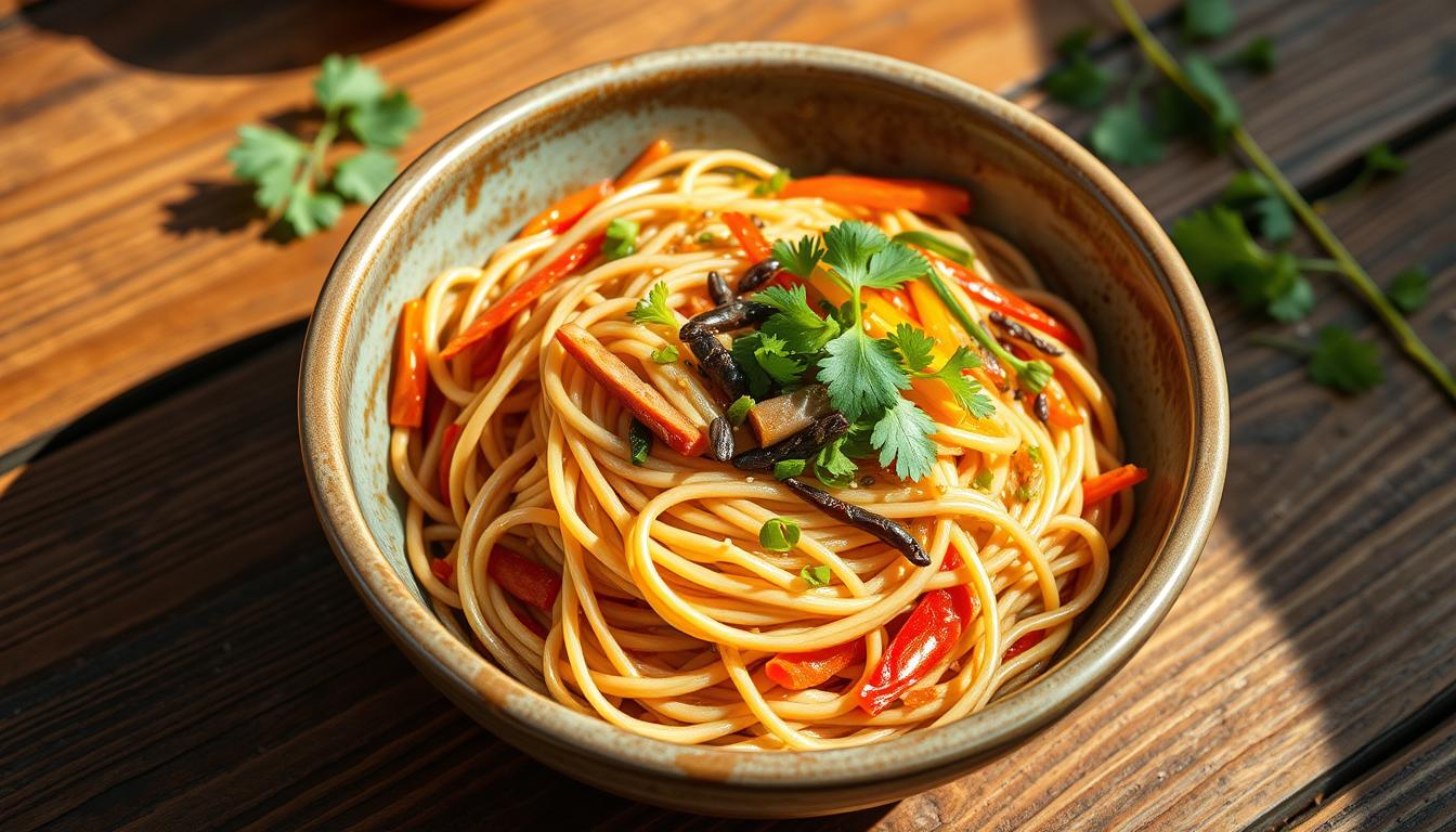 Chilled Lo Mein Noodles with Szechuan Peppercorns