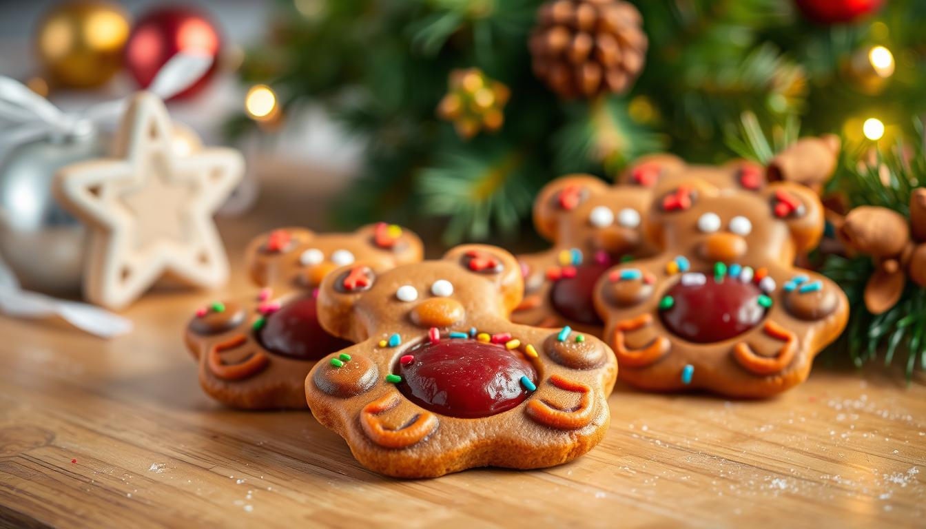 Gingerbear Thumbprint Cookies