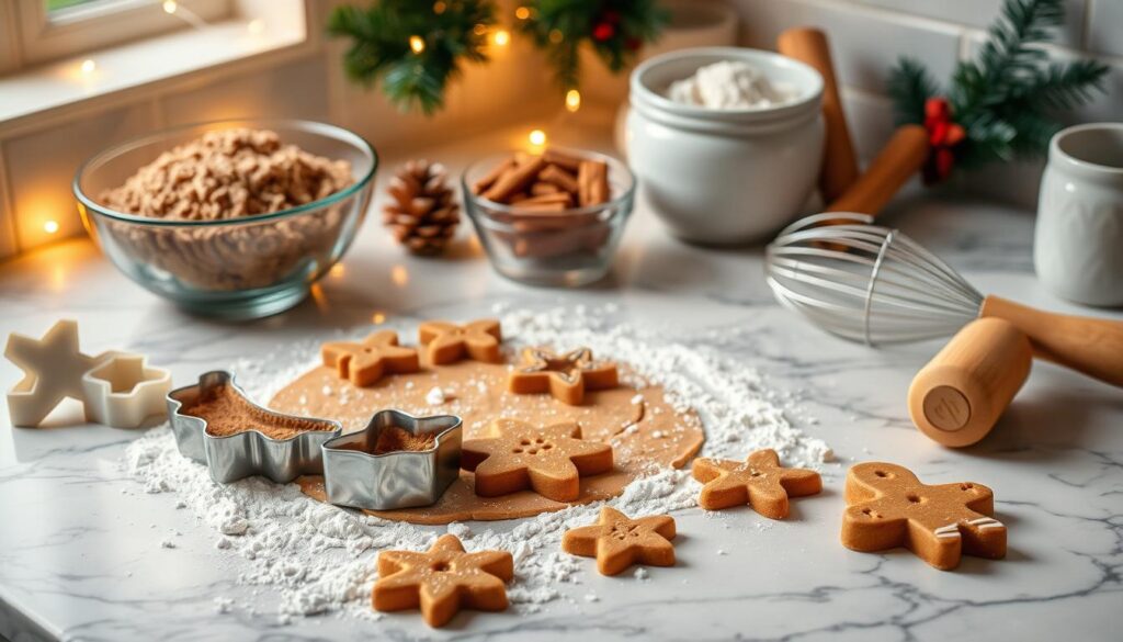 gingerbread dough preparation