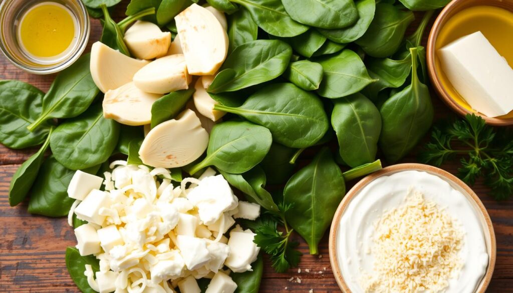 spinach artichoke dip ingredients